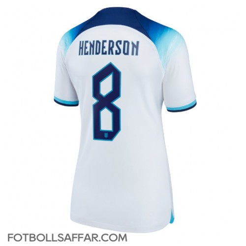 England Jordan Henderson #8 Hemmatröja Dam VM 2022 Kortärmad